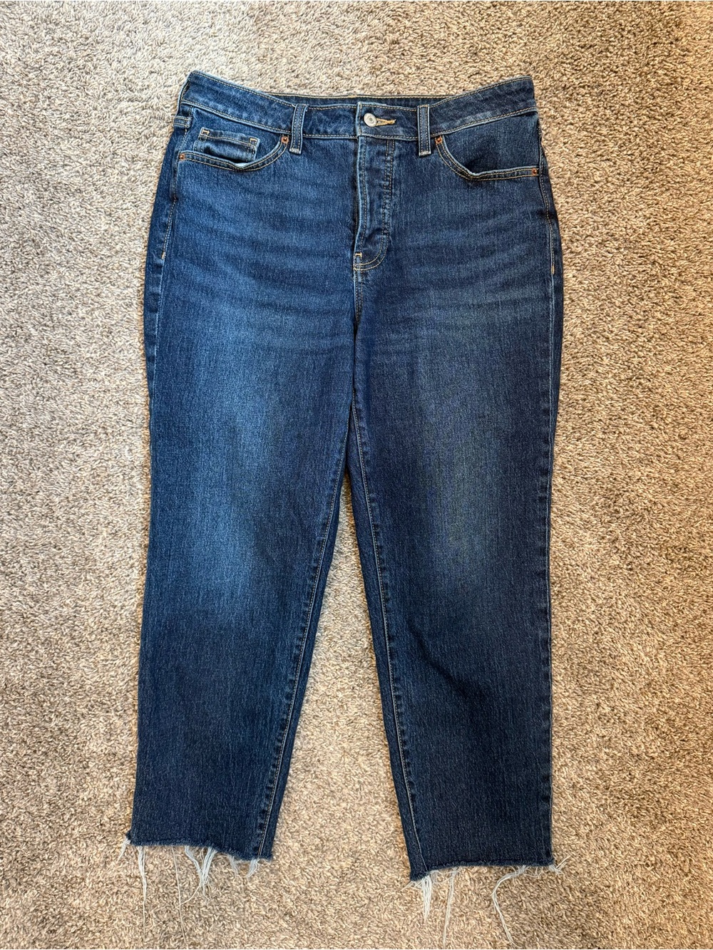 Old Navy Dark Blue Ankle Cropped Jeans